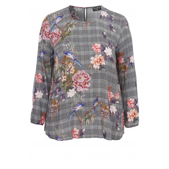 Zartes Blusen-Shirt mit Mustermix /