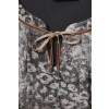 Luftige Leo-Bluse mit Samtband /