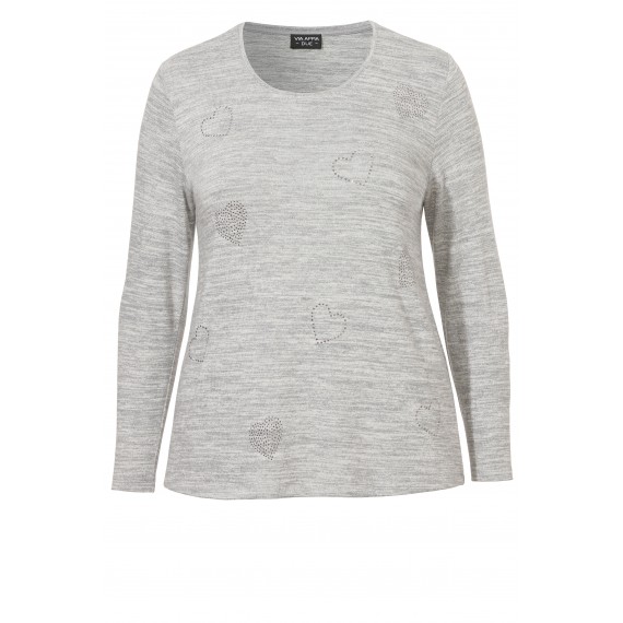 Süßer Pullover mit Ziersteinchen /