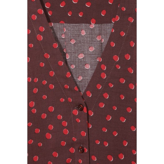 Luftige Bluse mit Punkten /