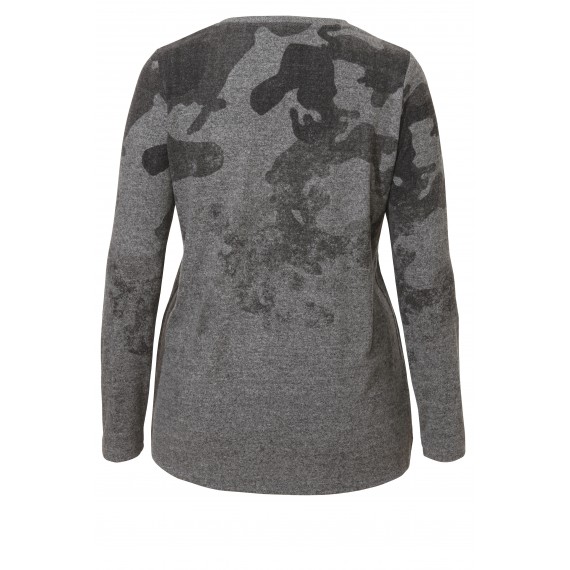 Legerer Pullover mit Front-Motiv /