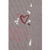 Verspieltes Ringel-Shirt mit Front-Print /