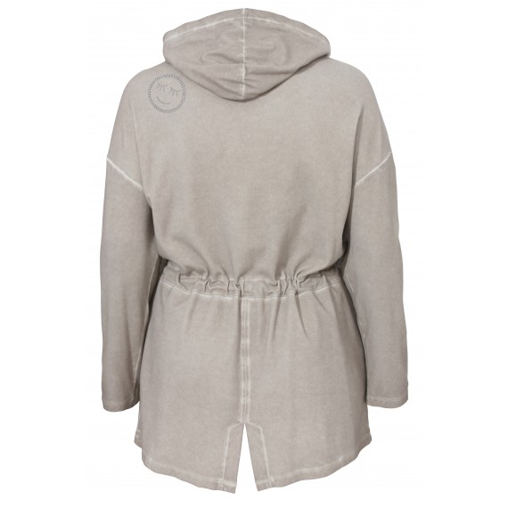 Verzierte Jacke mit Kapuze /