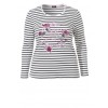 Süßes Ringel-Shirt mit Front-Motiv /