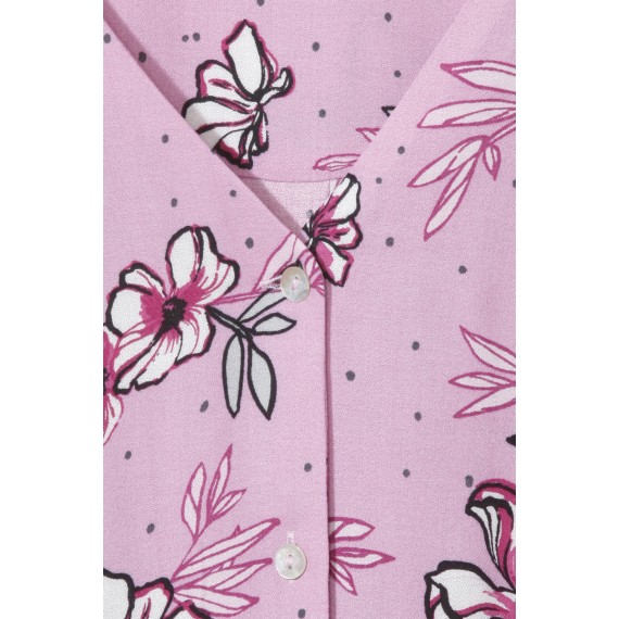 Romantische Bluse mit Blüten-Muster /
