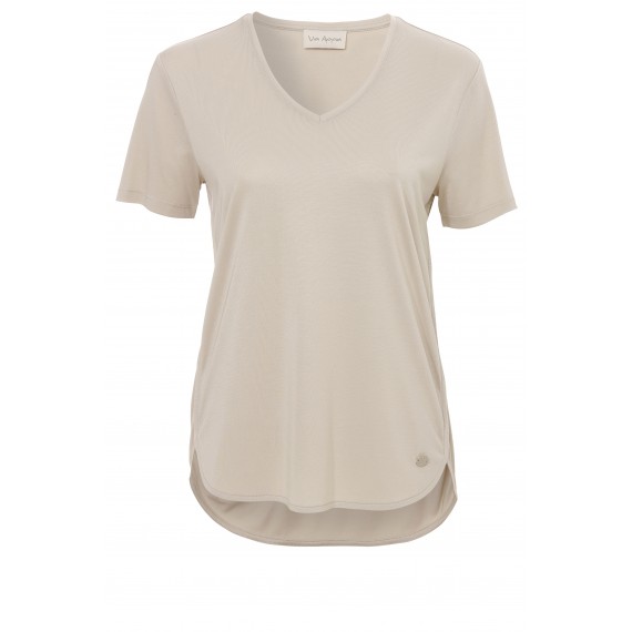 Leichtes Shirt mit V-Ausschnitt /