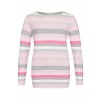 Modischer Pullover mit Ringeln und Struktur /