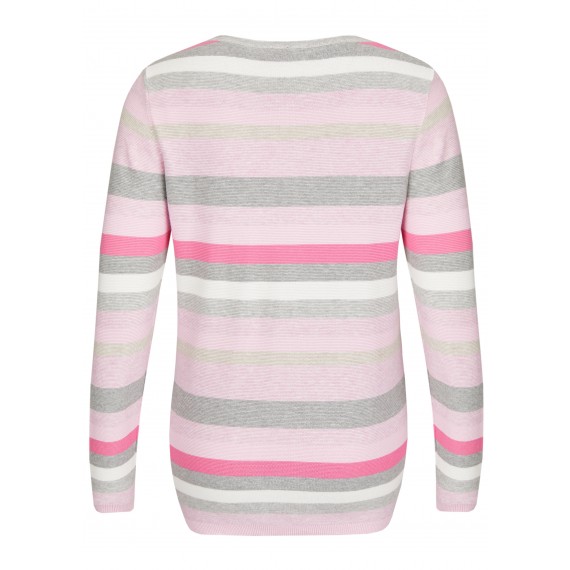 Modischer Pullover mit Ringeln und Struktur /