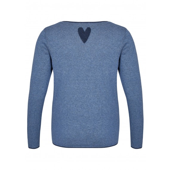 Kuscheliger Pullover mit leichter Melierung /