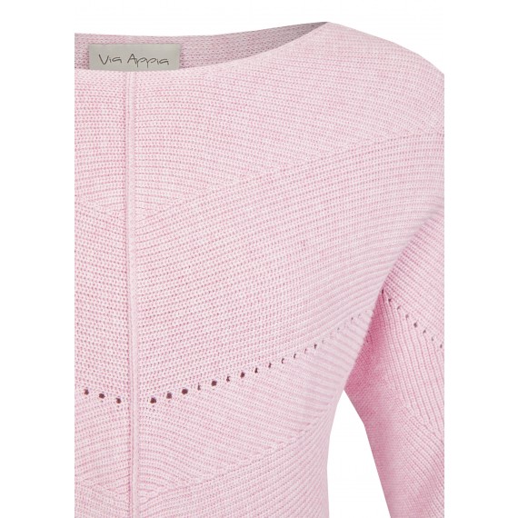 Femininer Pullover mit Strickmuster /