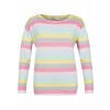 Fröhlicher Pullover mit Ringel-Muster /