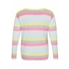 Fröhlicher Pullover mit Ringel-Muster /