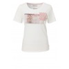 Leichtes T-Shirt mit Stoff-Applikationen /