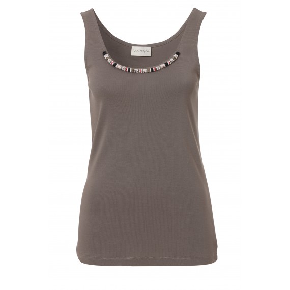 Sommerliches Top mit Perlen /