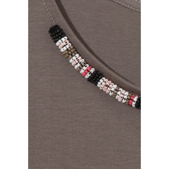 Sommerliches Top mit Perlen /