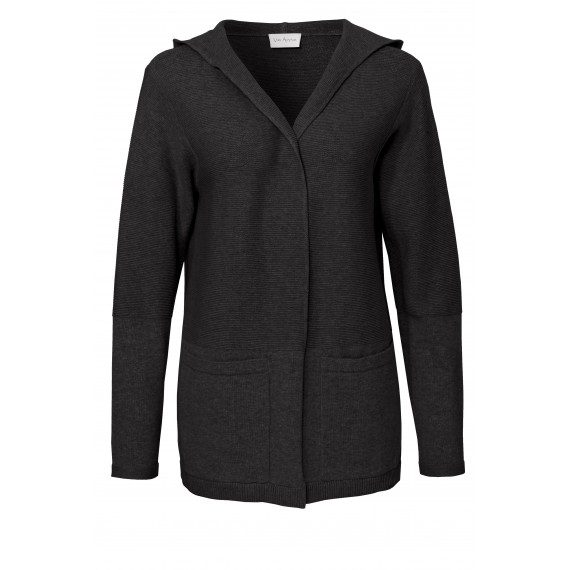 Lässiger Cardigan mit Kapuze /
