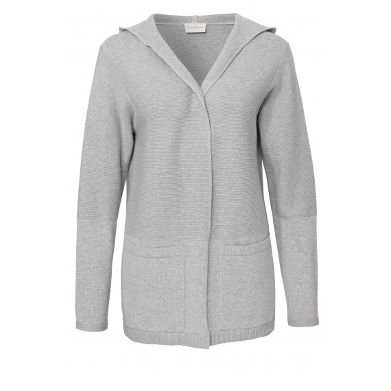 Lässiger Cardigan mit Kapuze /