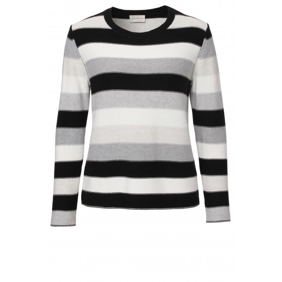 Süßer Pullover mit Ringelmuster /