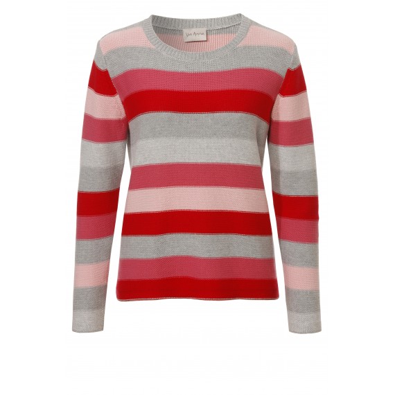 Süßer Pullover mit Ringelmuster /