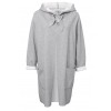 Lässiger Long-Cardigan mit Kapuze /