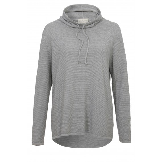 Rollkragen-Pullover mit Strukturmuster /