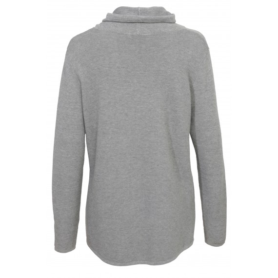 Rollkragen-Pullover mit Strukturmuster /