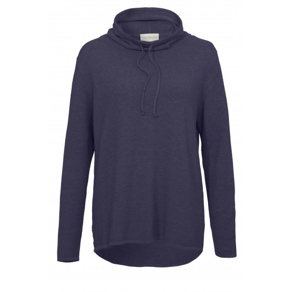 Rollkragen-Pullover mit Strukturmuster /