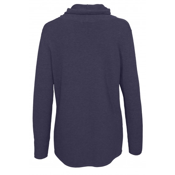 Rollkragen-Pullover mit Strukturmuster /