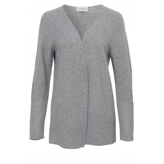 Wolljacke mit Querstreifen-Muster /