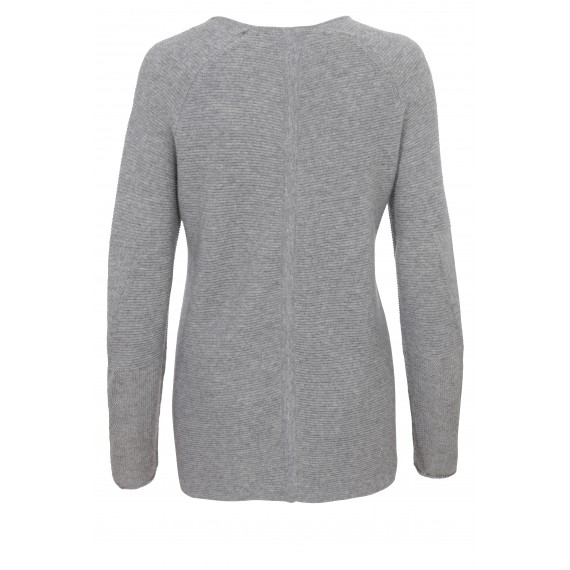 Wolljacke mit Querstreifen-Muster /