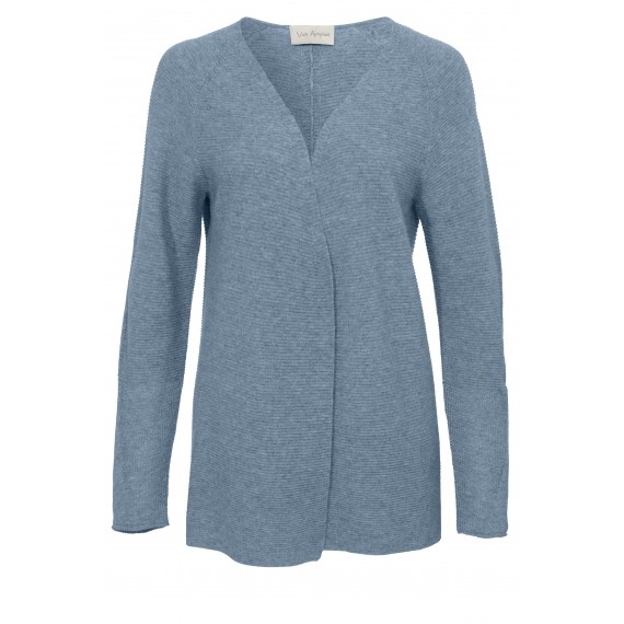 Wolljacke mit Querstreifen-Muster /