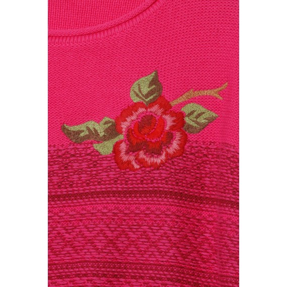 Femininer Pullover mit grafischem Muster /