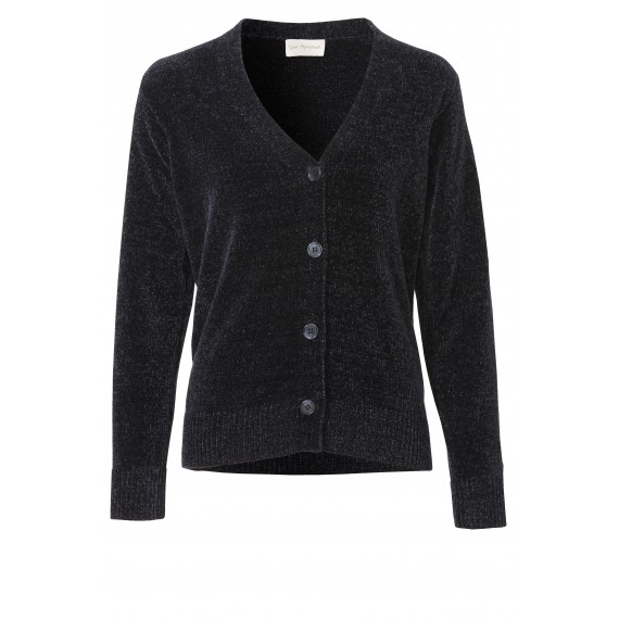 Kuschelige Strickjacke mit Schimmereffekt /