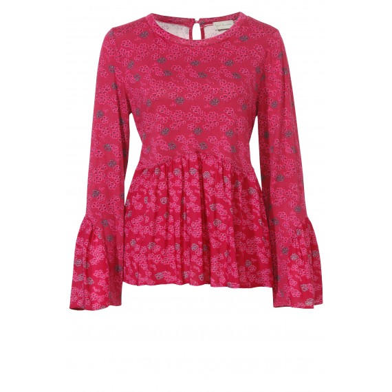 Romantisches Blusen-Shirt mit Volants /