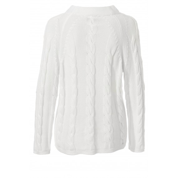 Femininer Pullover mit Strickmuster /