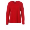 Modischer Pullover mit Kontrast-Details /