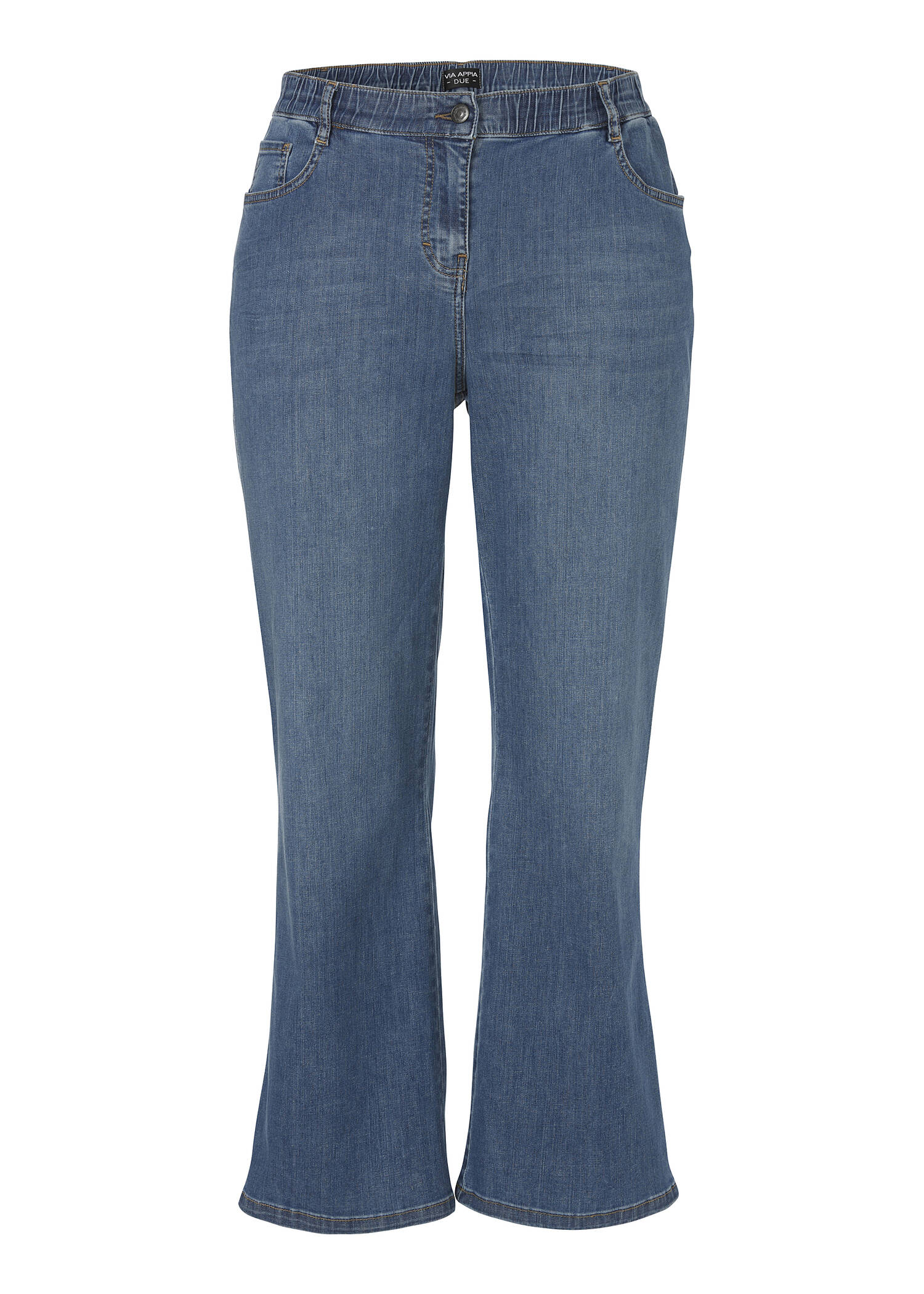 Moderne 5-Pocket-Jeans in unifarbenem Stil /