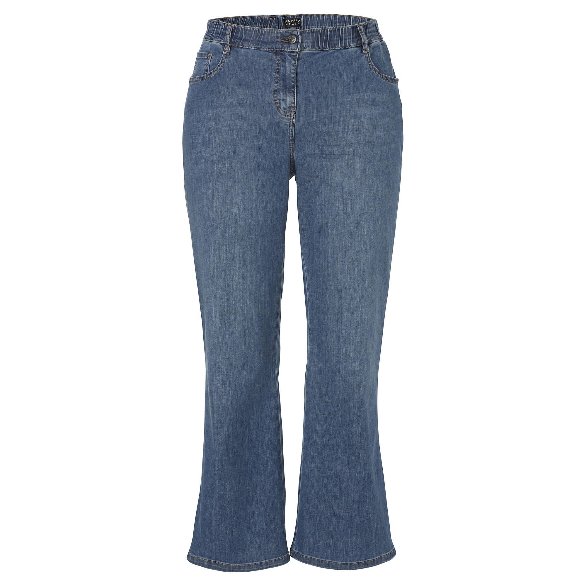 Moderne 5-Pocket-Jeans in unifarbenem Stil