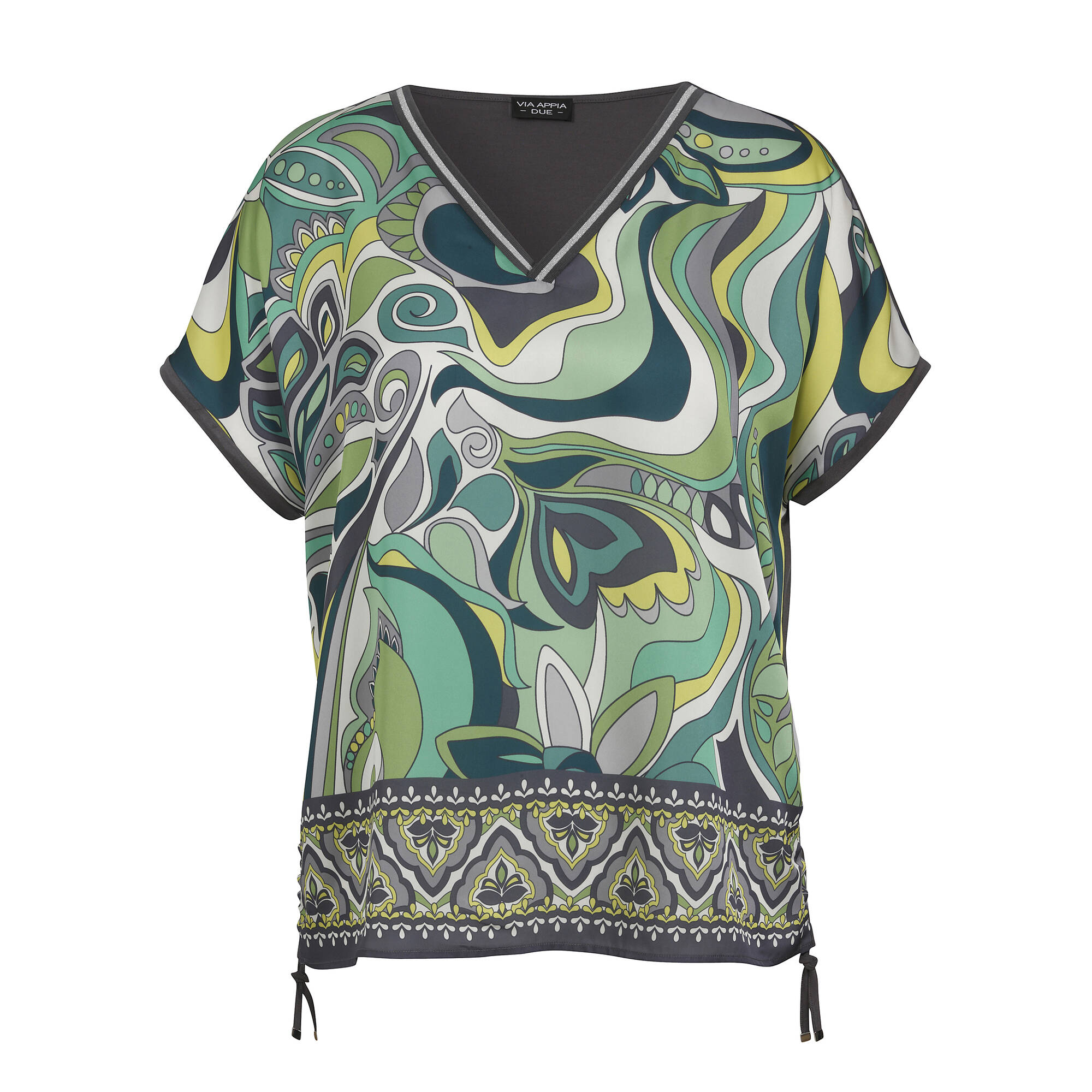 Modische Shirtbluse mit Allovermuster