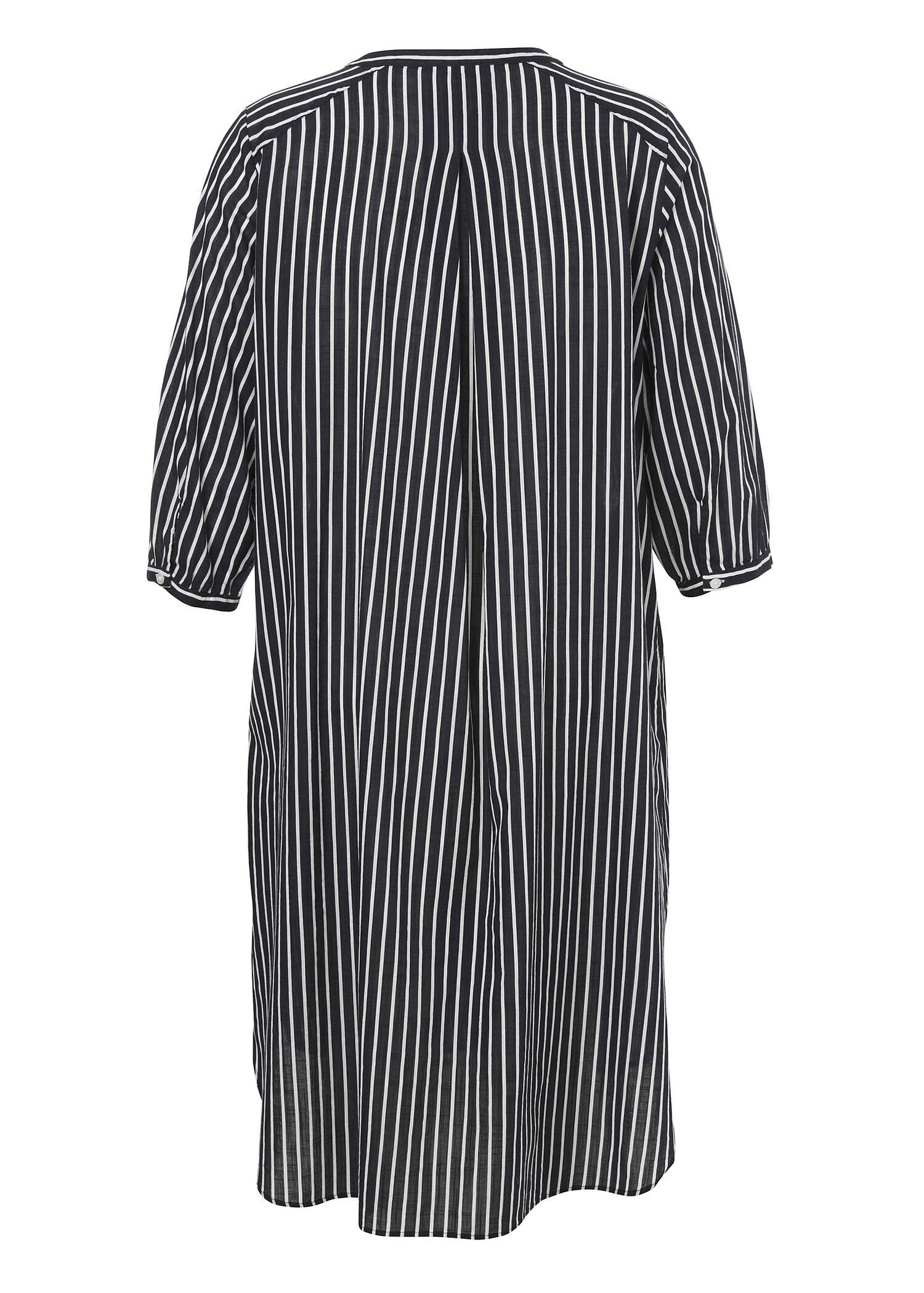 Zeitloses Baumwollkleid mit Knöpfung /