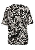 Black&White Halbarm-Shirt mit Allover-Print / 