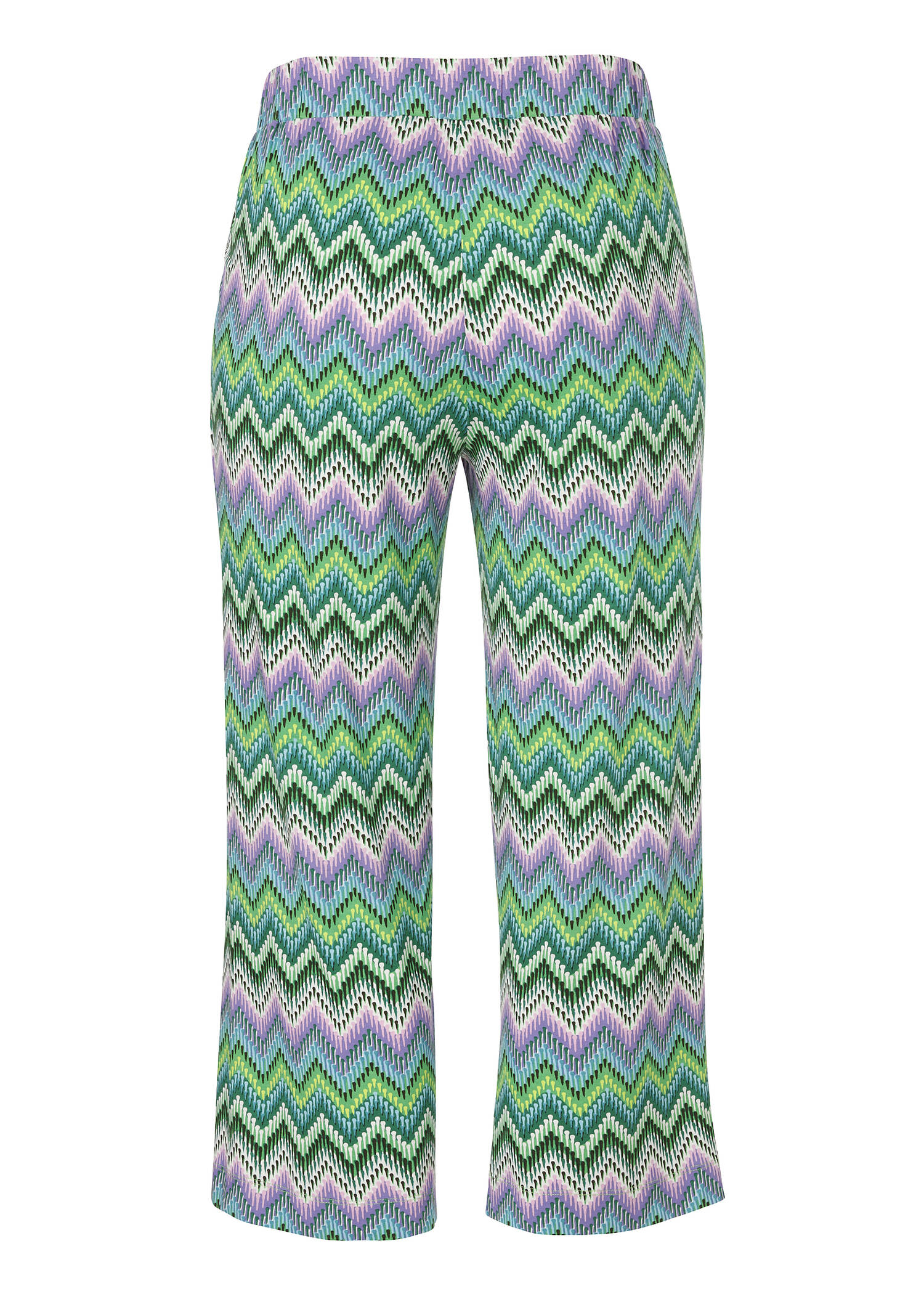 Italian Style 7/8 Hose mit farbenfrohem Zickzack-Muster /