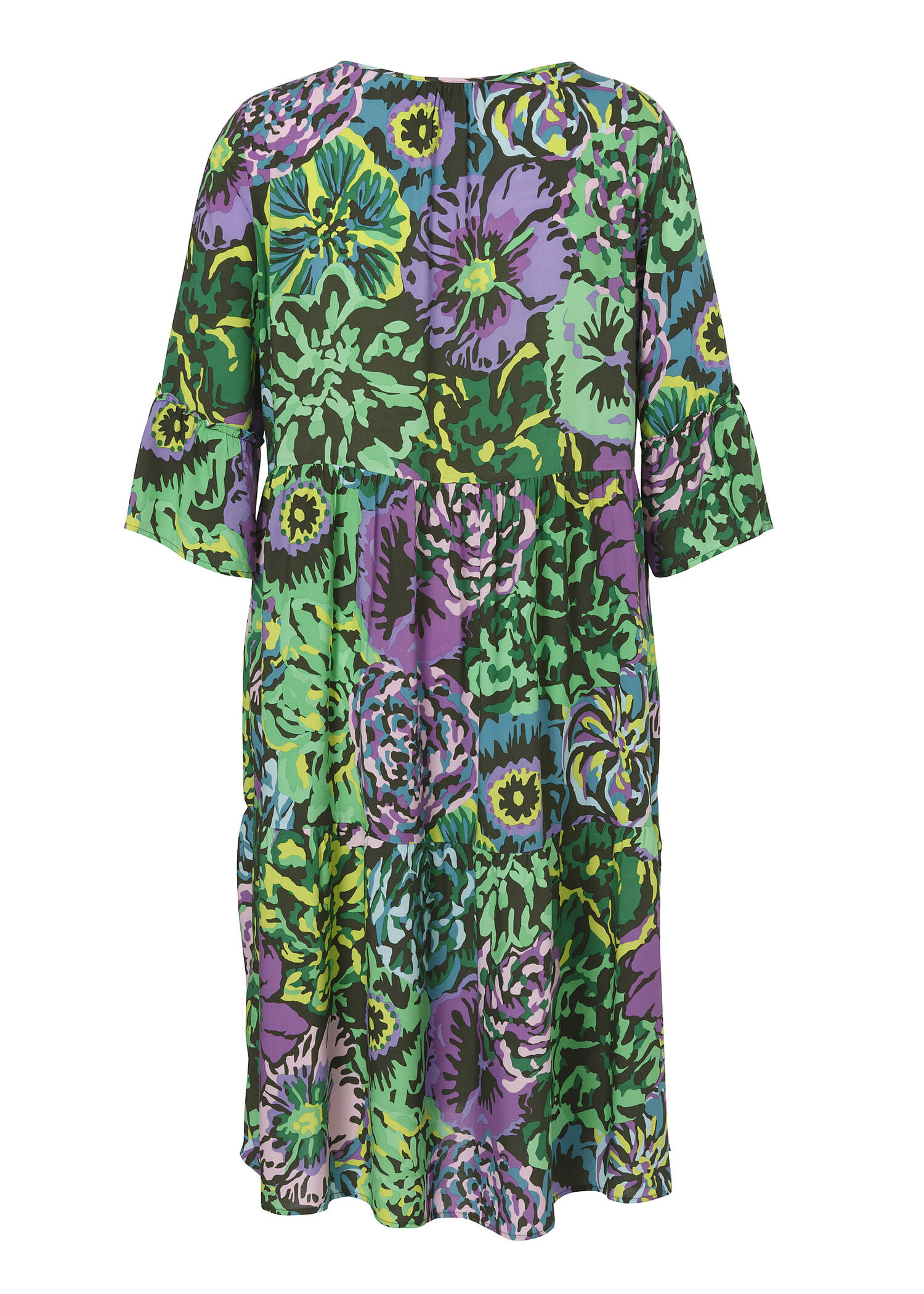 Locker geschnittenes Sommer-Kleid mit floralem Print /