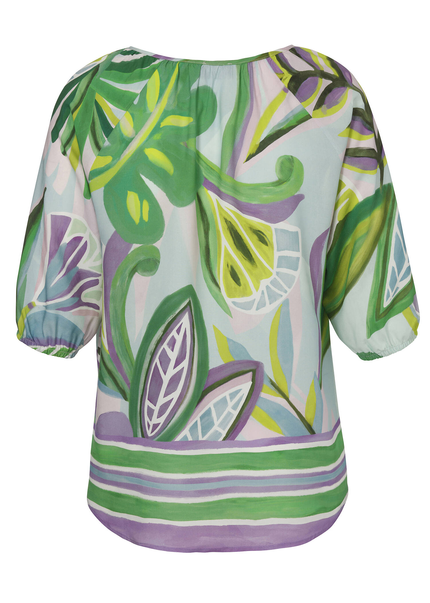 Sommerliche Schlupf-Bluse mit floralem Print /