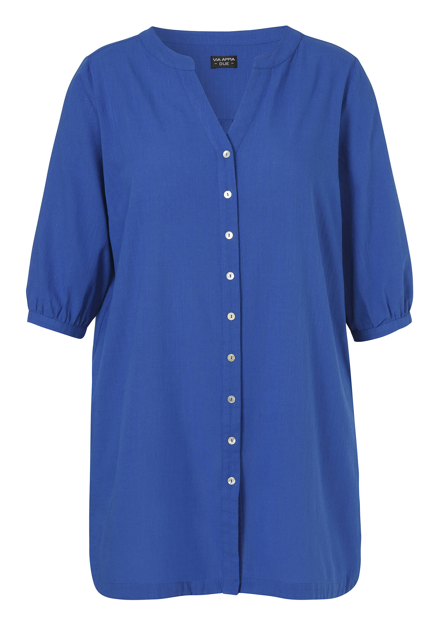 Zarte 3/4 Arm Longbluse Uni /