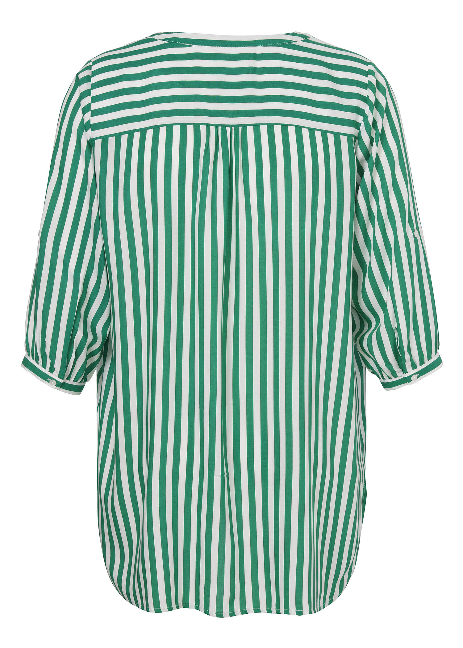 3/4-Arm Bluse mit streckenden Längsstreifen /