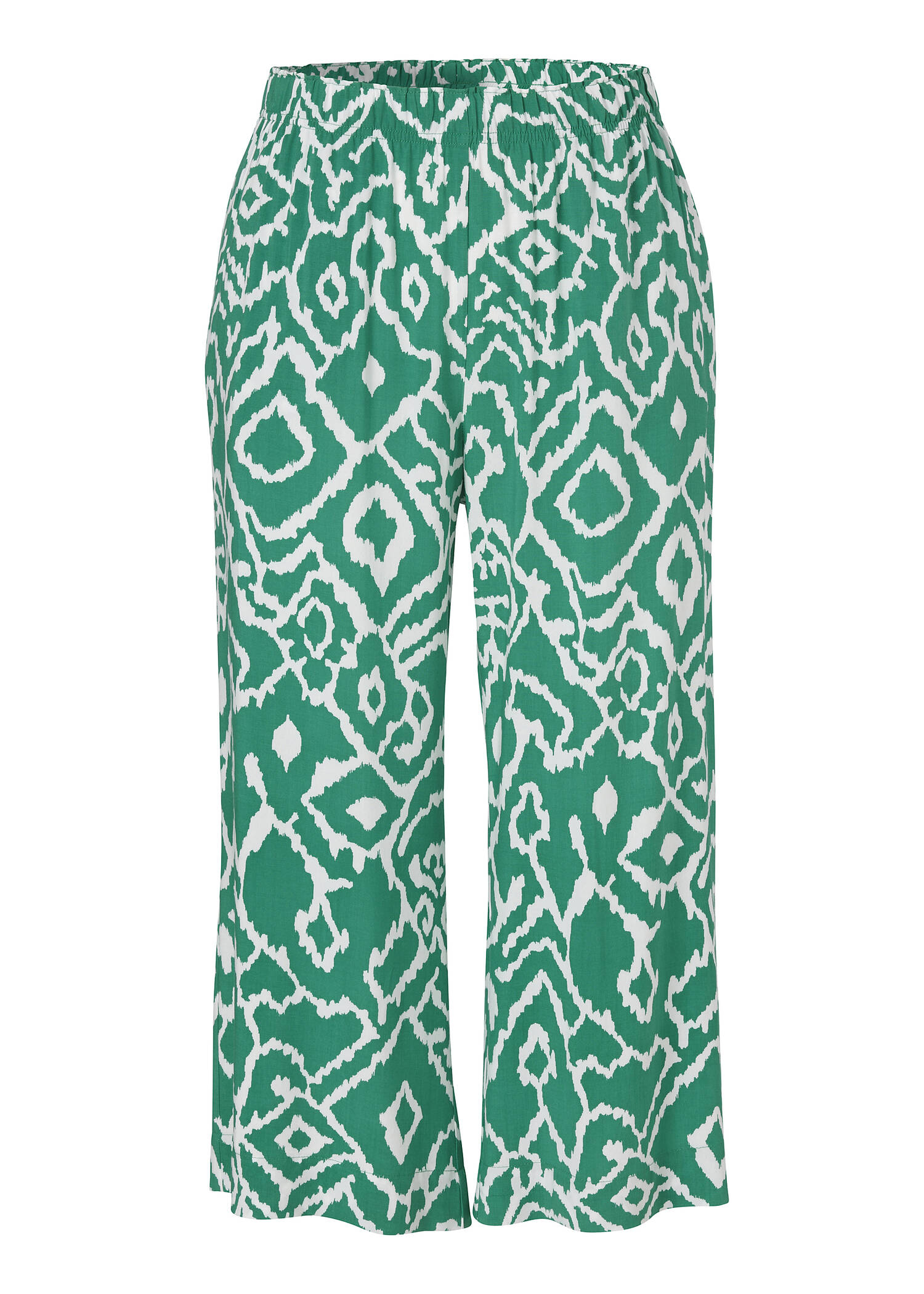 Fließende Viskose-Hose mit Modern Ethno Print /