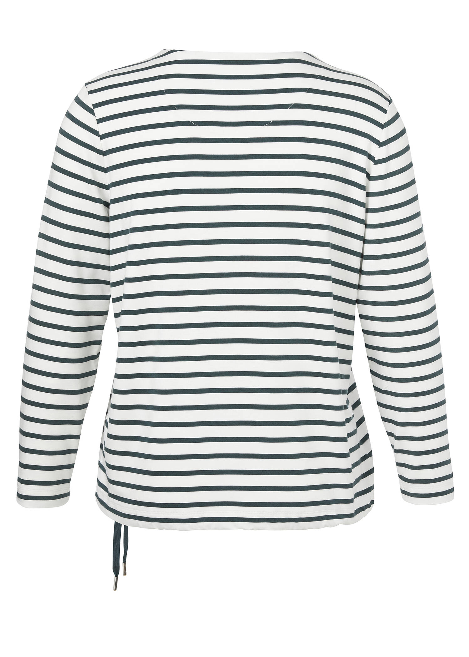 Geringeltes Sweatshirt mit Front-Motiv /