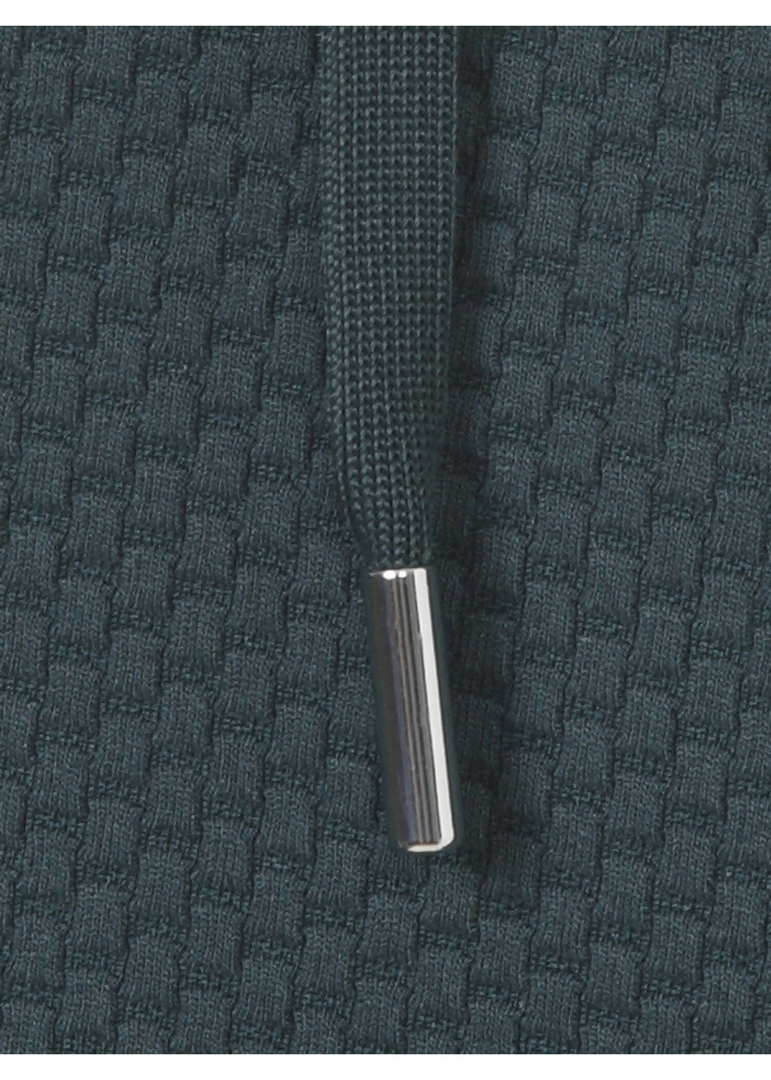 Offene Kapuzen Jacke mit aufgesetzten Taschen / 