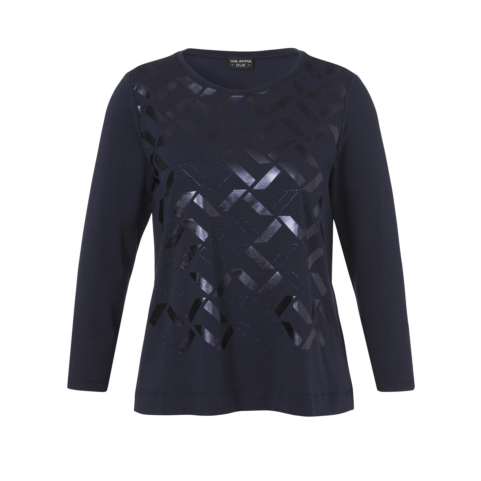 Supersoftes Langarm-Shirt mit tonigem Front-Motiv